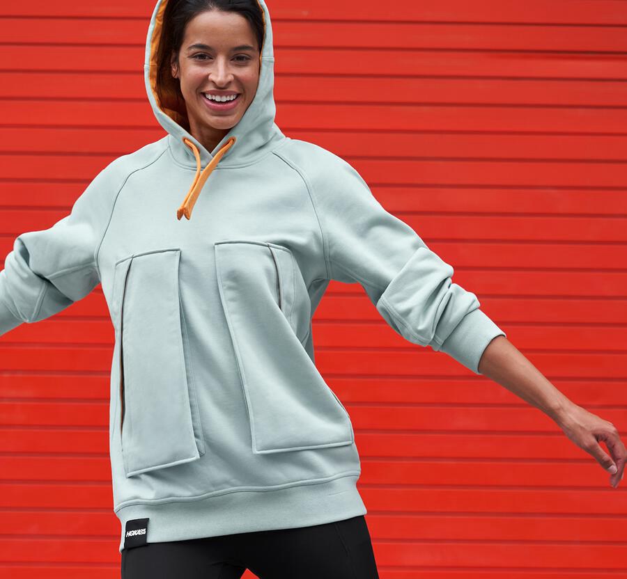 Hoodie Womens - Hoka One One Bondi - Blue - KRZSMOB-30